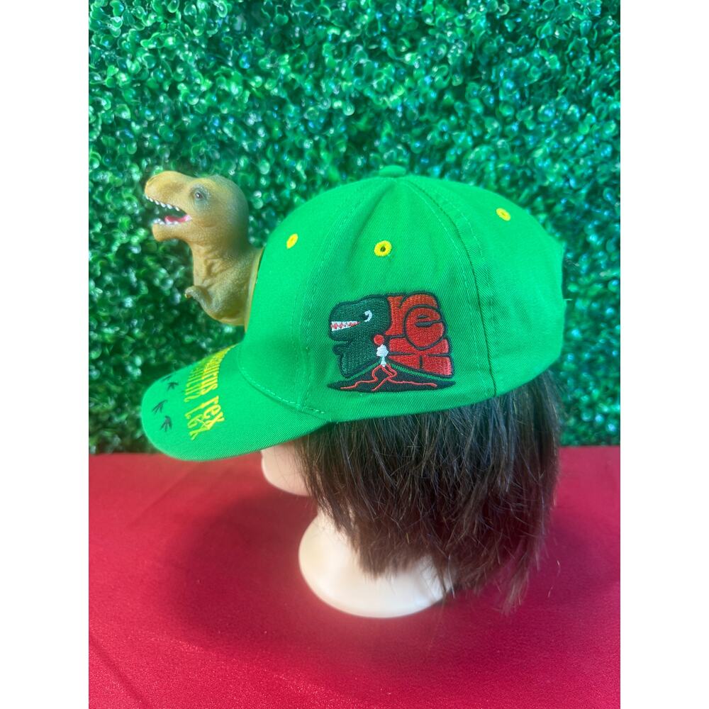 3D T-Rex Tyrannosaurus Dinosaur Embroidered Baseball Cap Hat Kids Hat - Picture 2 of 7